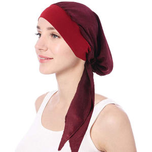 HZO-18141 chimio tête porter Turbans pour femmes <span class=keywords><strong>cheveux</strong></span> longs tête écharpe tête enveloppes <span class=keywords><strong>Cancer</strong></span> chapeaux Bonnet - Product Image 3