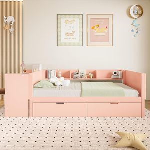 Ensemble de chambre à coucher complet pour la maison, <span class=keywords><strong>lit</strong></span> queen/king avec rangement, design à panneaux, tiroirs coulissants faciles, <span class=keywords><strong>lit</strong></span> <span class=keywords><strong>en</strong></span> bois massif - Product Image 2