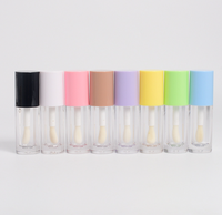 Emballages de gloss à lèvres en gros avec applicateur, contenants de gloss à lèvres vides, tubes de gloss à lèvres roses personnalisés