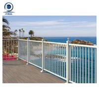 Système de balustrade de balcon en aluminium résistant aux intempéries Prima Luxury avec longue rampe pour projets de construction