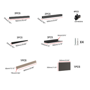 Étagère de rangement flottante moderne et polyvalente, accessoires de <span class=keywords><strong>cuisine</strong></span>, organisateur mural pour la maison et la <span class=keywords><strong>cuisine</strong></span> - Product Image 3