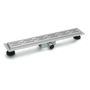 <span class=keywords><strong>Rejilla</strong></span> de drenaje de piso de canal de ducha lineal con acabado cepillado de <span class=keywords><strong>acero</strong></span> <span class=keywords><strong>inoxidable</strong></span> 304 con salida Horizontal para uso en baño o cocina - Product Image 2