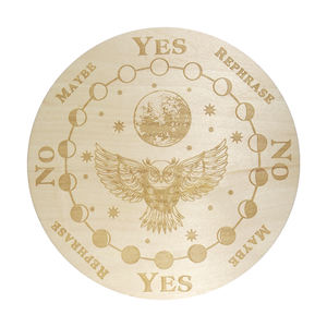 Tablero de péndulo y espíritu de madera personalizado Tailai de 6-8 pulgadas: herramienta esencial de adivinación de brujería para buscar respuestas, regalo de bruja - Product Image 1