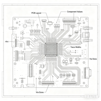 Carte de circuit imprimé FR4 personnalisée pour mini-projecteur, simple face, 1OZ de cuivre, 1,6 mm d'épaisseur, finition de surface HASL, contrôle industriel - Fournisseur OEM