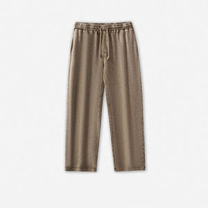 Fabricant en gros, sur mesure, 350 g/m², 100 % coton, unisexe, coupe régulière, lavage moyen, fermeture à cordon, vintage, homme, haute qualité - Product Image 3