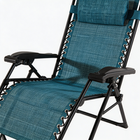 Chaise longue pliante d'extérieur portable de haute qualité, en tissu, réglable en hauteur, imperméable, séchage rapide, zéro gravité