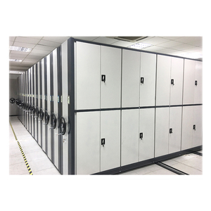 ชั้นวางของโลหะขนาดกะทัดรัดแบบทันสมัยสำหรับโรงเรียนและโรงพยาบาลระบบจัดเก็บเอกสารในห้องปฏิบัติการที่สามารถเคลื่อนย้ายได้พร้อมหมายเลขแร็คในคลังสินค้า - Product Image 1