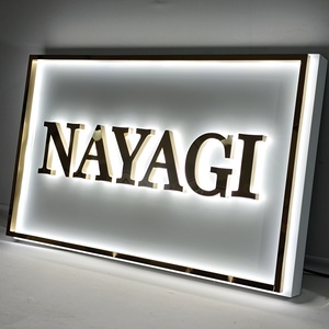 Custom <b>Light</b> up Led <b>Letter</b> Sign Business logo Outdoor 3d Signage Backlit <b>Letter</b> LED Sign Electronic Signs for Advertising - Product Image 1
