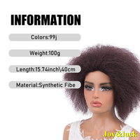 Vente d'usine Perruque Afro Explosion en texture Yaki noire Super Fluffy Synthétique Perruque complète pour hommes Double usage pour les fêtes Coiffure quotidienne