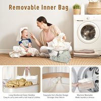 JQ Extra Large 160L Paniers de Rangement et Boîtes Bacs Organisateur Sac Pliable Panier à Linge Panier pour Buanderie