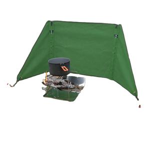 Exterior Camping Lona Cortavientos, Camping al aire libre Protección contra el viento, Parabrisas plegable con varillas de soporte - Product Image 2