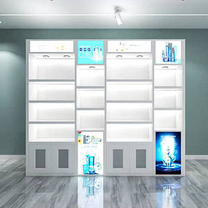 Meuble haut en bois moderne haut de gamme pour salon de beauté, présentoir commercial pour produits de soin, présentoir de cosmétiques, salle de bain, centre commercial, salle à manger - Product Image 1