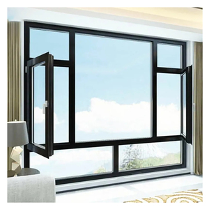 Cửa Sổ xoay nhôm với màn hình hướng ra ngoài hoặc Hướng vào trong cửa sổ cửa sổ kính hai lớp bằng kính với transom - Product Image 2