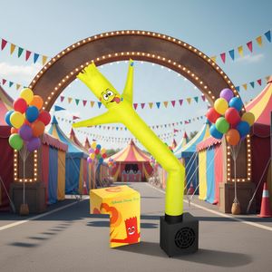 Muñeco Inflable Personalizado para Fiestas, Promociones, Inauguraciones de Centros Comerciales, Parques de Atracciones, Bailarín Inflable para Exteriores - Product Image 3