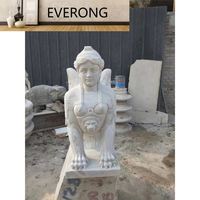 Statues de Sphinx en marbre noir antique, grande taille, style égyptien et grec, à vendre