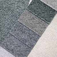 TA5 100% polyester 320gsm tissu de canapé de coussin de velours imprimé tricoté en chaîne pour meubles de maison