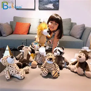 CustomPlushMaker ของเล่นสัตว์ป่าขายส่ง ของเล่นตุ๊กตาสัตว์สั่งทำ ของเล่นตุ๊กตาขนนุ่มน่ารัก ตุ๊กตาสัตว์ขนนุ่ม ฟ็อกซ์ แรคคูน ช้าง - Product Image 2