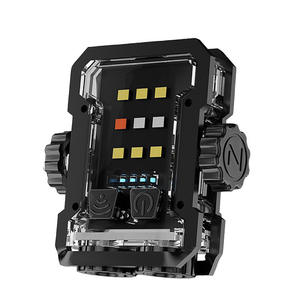 Mini lampe porte-clés Led noire de 6cm, lampe de poche d'extérieur Portable avec batterie AAA, lumière d'avertissement haute luminosité pour le Camping - Product Image 2