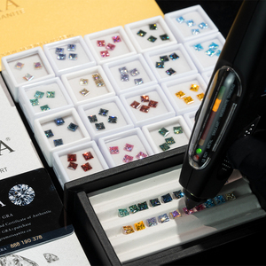 Redleaf vente en gros GRA moissanite couleur carré princesse coupe pierre précieuse en vrac passe diamant stylo de test moissanite - Product Image 4