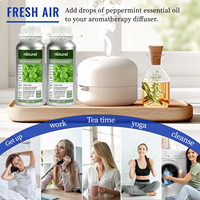 Huile Essentielle de Menthe Poivrée Bio Pure et Naturelle Rafraîchissante et Parfumée pour Soulagement de la Douleur, Usage Corporel Herbal, Éclaircissante