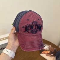 Gorra de Béisbol Deportiva y Moderna con Letras Bordadas de NEW YORK, Unisex, Visera Curva, Letras en Inglés, 100%