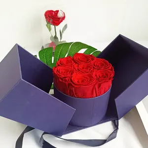 Preserved Rose SumerFlora New Product 2021 Christmas Day Valentines Day Luxury Gift For Her Color Preserved Roses In Gift Box