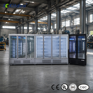 Refrigerador Vertical para Bebidas con Puerta de Vidrio e Iluminación LED, de <span class=keywords><strong>2</strong></span> <span class=keywords><strong>Puertas</strong></span>, con Descongelación Automática para Supermercados - Product Image 2