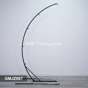 DKB Wholesale Metal Circle <b>Balloon</b> Artificial Minimalist Metal Standing Frame Decorative Display Stand Circle Shape Black - Product Image 3