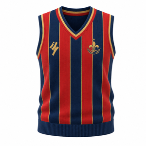Men Retro Vertical Stripe Knit <b>Vest</b> Preppy Style Sleeveless Pullover Vintage Sweater <b>Vest</b> - Product Image 3