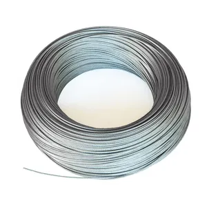 1*7 construction Electric galvanized steel wire rope 0.6 mm 0.8 mm 1.0 mm 1.2 mm 1.5 mm