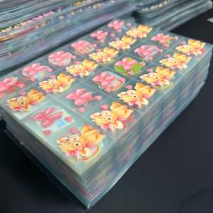 Réductions sur les commandes en gros – Autocollants UV découpés à la forme, imperméables, motif dessin animé, pour décorer tasses, mugs, cadeaux, adhésif précis, personnalisable, pour animaux de compagnie - Product Image 1