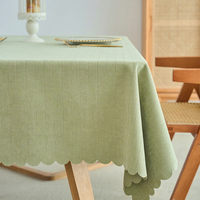 Nappe en chenille pour table à manger/table basse, luxe léger, haut de gamme, douce, imperméable, motif chevrons, minimaliste, personnalisable