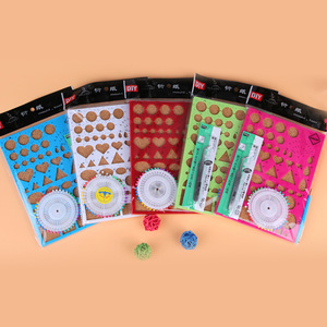 2024 giấy <span class=keywords><strong>quilling</strong></span> <span class=keywords><strong>kit</strong></span>, 4 màu sắc tự làm Giấy Thủ Công <span class=keywords><strong>Quilling</strong></span> công cụ thiết lập bao gồm Mẫu Hội Đồng Quản trị Tweezer pins rãnh bút - Product Image 2
