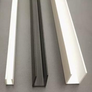 PVC Plastic Extrusion Profiles PVC Double Slide Track Edge <strong>Trim</strong> for Aquarium Fish Tank - Product Image 2