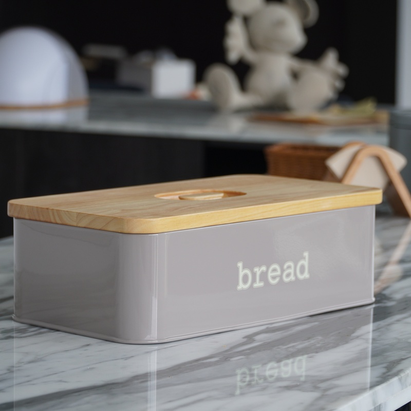 Rectangular Eco Storage Box with Wooden