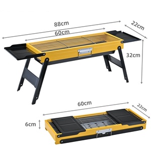 Parrilla Portátil Plegable de Acero Inoxidable para Exteriores, Barbacoa de Carbón para Mesa con Asa para Viajes, Picnic y Camping - Product Image 2