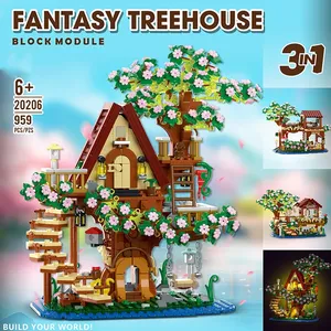 Mork 20206 2025 New 3-in-1City MOC Treehouse Model Creator Room Home Bricks Kids Children Toys Gift 959pcs Building Blocks Sets - Product Image 2