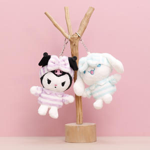 سانريوس سينامورول & بلدي ميلودي صغيرة لينة محشوة دمية أفخم سلاسل المفاتيح الكرتون Plushies حقيبة حلقة رئيسية قلادة هدية للأطفال الفتيات - Product Image 4