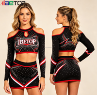 Vente en gros d'uniformes de cheerleading pour filles, vêtements de performance personnalisés, fabrication directe, conception gratuite, OEM ODM