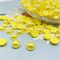 Perles en résine demi-rondes plates de 2 mm, multicolores, imitation perle, pour vêtements, nail art, bijoux, bricolage, décoration artisanale