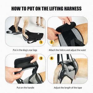 Tali gendongan anjing peliharaan <span class=keywords><strong>Senior</strong></span>, dengan bantalan, menangani mereka, <span class=keywords><strong>Harness</strong></span> kerja untuk rehabilitasi anjing, baju operasi cacat - Product Image 4