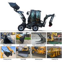 Grosir Mesin Penggali Mini / Backhoe Loader untuk Pekerjaan Kota Ringan dengan Daya Kerja Stabil dan Tinggi
