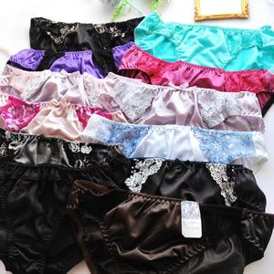 Damen einfache einfarbige Mid-Rise schnell trocknende atmungsaktive Spitze verziert gestrickte Slips Single Waist Logo Sonderpreis - Product Image 5