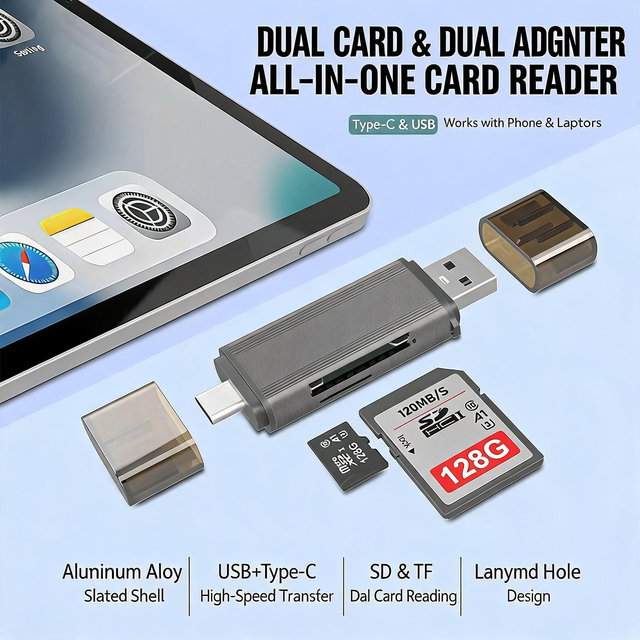 Suitable for Mobile Phone Three-in-one - Card Reader, Computer Sdtf Memory Converter, Mouse and Keyboard Connection Adapter
