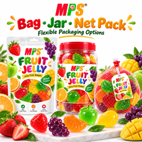 Mps Zoete Gelei Pudding Fruitvormige Gelei Candy China Kleurrijke Schattige 40G 25 Stuks Fruit Vorm Lekkere Sap Fruitige Gelei