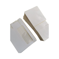 Logo personnalisé imprimé pliable 350gsm boîte de papier à tiroir de qualité alimentaire sulfurisé avec plateau et fenêtre transparente d'affichage en PET