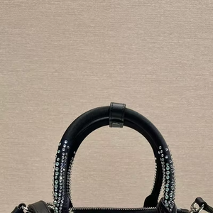 Bolso de mano de cuero de alta calidad cosido a mano con diamantes, bolso de fiesta, cartera, bolsos de diseñador para mujer, bolsos tote. - Product Image 2