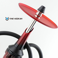 Narguilé Chicha Shisha Set Moderne de Luxe en Acier Inoxydable et POM Personnalisable de Haute Qualité pour Bar et Lounge, Vente en Gros Usine
