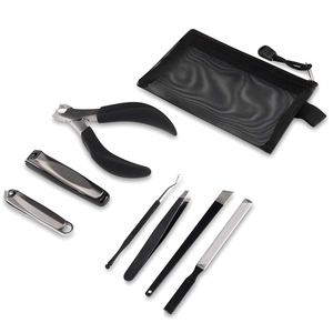 Juego <span class=keywords><strong>de</strong></span> manicura <span class=keywords><strong>de</strong></span> acero inoxidable <span class=keywords><strong>de</strong></span> 7 piezas con cortaúñas grande Hoja afilada Incluye Lima <span class=keywords><strong>de</strong></span> pulido y <span class=keywords><strong>pinzas</strong></span> <span class=keywords><strong>para</strong></span> <span class=keywords><strong>uñas</strong></span> gruesas - Product Image 2