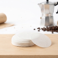 Filtres à café ronds professionnels écologiques en papier, en pâte de bois naturelle non blanchie, jetables, de qualité alimentaire